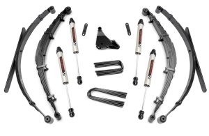 Ford F-250 Super Duty Suspension Lift Kit - Front + Rear - Rough Country - 4 Inch Lift Kit | Rear Springs | V2 - '99-'04 Ford F-250 Super Duty Suspension Lift Kit - Front + Rear - Rough Country - 4 Inch Lift Kit | Rear Springs | V2 - '99-'04